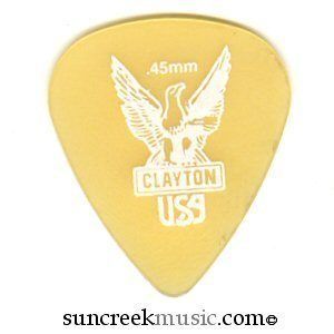 Clayton Standard Ultem Tortoise Guitar Picks 45mm US45 24 Picks
