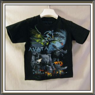 James Cameron Avatar Boys Black Short Sleeve T Shirt Size 6 7