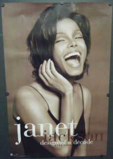 Janet Jackson Promo Poster Design of A Decade 1986 1996