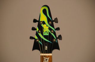 James Hetfield ESP JH 1 Hot Rod Green Flame Replica