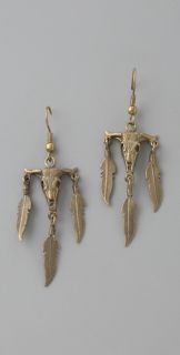 Alkemie Jewelry Bull Skull Earrings