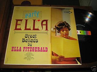 Ella Fitzgerald Jazz Vocal LP Early Ella Great Ballads