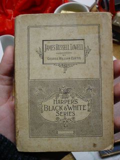 1892 Antique Book James Russell Lowell An Address HC