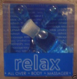 Blue Relaz All Over Body Massager w Massage Oil