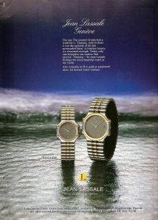 Jean Lassale Watch Advertisement 1986