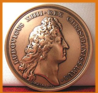 1666 Louis XIV Historical Medal Rochefort Port