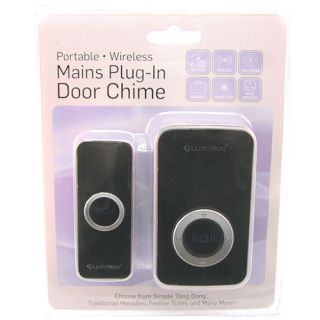 Lloytron Wireless Cordless Home Door Bell Plug in Chime 32 Sound Tune