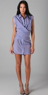 L.A.M.B. Wrap Button Down Shirtdress