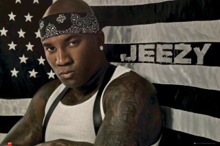 cm (36 x 24 inches)   Young Jeezy poster   flag   New Rap Music Poster