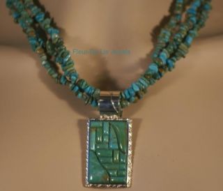Jay King Mine Finds Chilean Turquoise Necklace Pendant