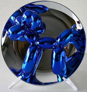 Jeff Koons Balloon Dog Blue with Box and Stand