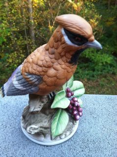 Royal Crown J Byron Cedar Waxwing Bird Figurine