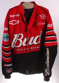 Mens Jeff Hamilton Budweiser Beer Racing Jacket Sz XL