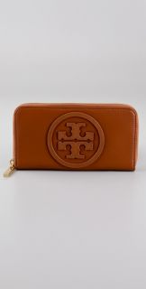 Tory Burch Stacked Logo Zip Continental Wallet