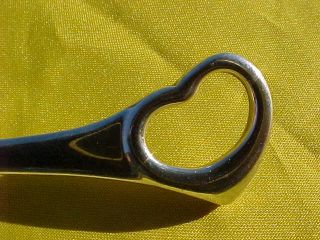 Tiffany Co Sterling Silver Long Open Heart Spoon