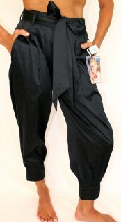 128 Norma Jeane Marilyn Monroe High Waist Cropped Harem Pant Belted