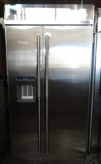 Jenn Air 42 Pro Style Built in Side by Side Refrigerator with