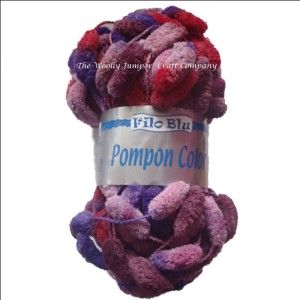 28 Off Grundl Filo Blu Pompon Color Pom Pom Yarn Free Patterns Scarves