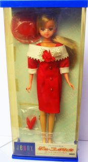NRFB RARE Takara 1986 Jenny in Unusual Red Dress Hat