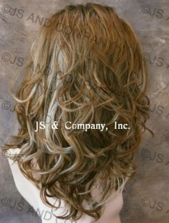 Lace Front Wig Medium Length Frost Blonde Mix Stunning