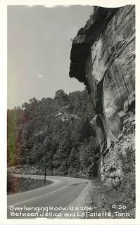 TN LaFollette Jellico Overhanging Rock RPPC R11319
