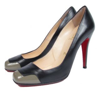 Christian Louboutin Lady Grant 100 Two Tone Pumps 39 5 Patent Leather