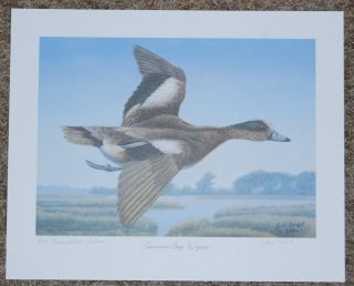 Ducks Unlimited Jeni Knight Jamaica Bay Wigeon Signed Numbered