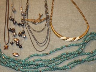 Lot 10lbs of Vintage Now Necklaces Chicos JLO 1928 Sarah Cov Much