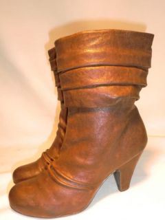 Jessica Simpson Slouch Short Brown Fashion Boots Sz 6 5 Cornelia