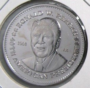 Ronald Reagan Double Eagle Coin Commemorative Silver Medal