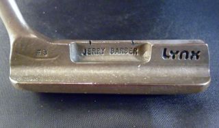 VINTAGE LYNX JERRY BARBER PUTTER #9 Brass Alloy Flanged Blade RH 35.5