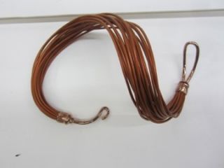 249 Chan Luu New Cognac Multi Leather Strand Wrap Bracelet Copper