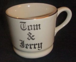 VINTAGE HALL~ TOM & JERRY CUP TRIMMED IN GOLD EUC