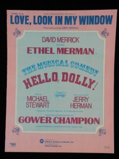 Hello Dolly 1970 Ethel Merman Love Look in My Window RARE Vintage