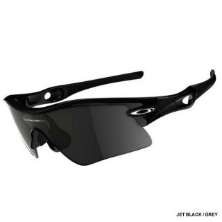 New Oakley Radar Range Jet Black Grey Sunglasses 09 664