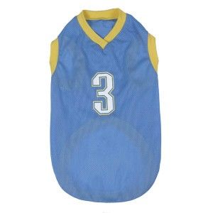 Casual Canine Basketball Hoops Dog Jersey Shirt SM Blue