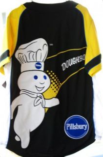 Pillsbury Doughboy General Mills GM Baseball Jersey Shirt Mens Medium