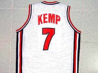 Shawn Kemp Team USA Jersey New White Any Size