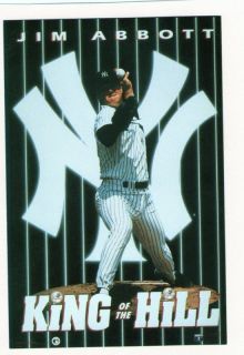 90s Costacos Mini Promo Poster Jim Abbott NY Yankees