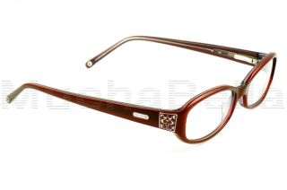 Coach Eyeglasses Frames 2015 Jill Cranberry Silver New Authentic