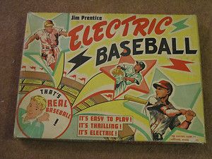 Two Vintage Baseball Games 1953 Jim Prentice Electric 1969 Hasbro NBC