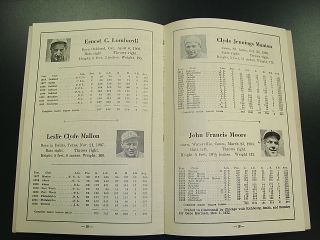 1934 Cincinnati Reds Official Handbook Roster Yearbook