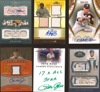 Game Used Lot Auto Patch Jersey 1 1 Pujols Brady Tebow Ruth Rodgers