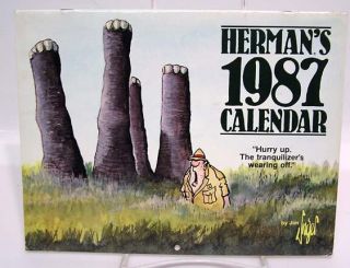 1987 Jim Unger Hermans Cartoon Calendar
