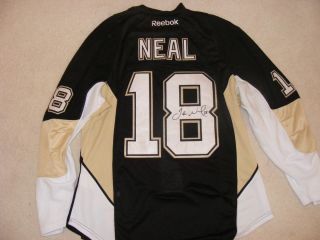 James Neal Autographed Authentic Jersey Pittsburgh Penguins