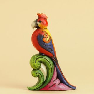 Jim Shore Mini Parrot Figurine