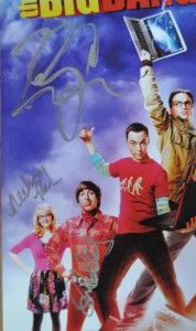  BANG THEORY SIGNED CAST POSTER SDCC COMIC CON JIM PARSONS KELLY CUOCO