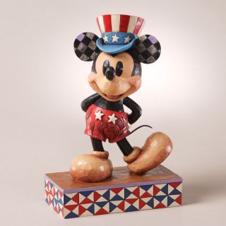 Enesco Jim Shore Disney Traditions Patriotic Star Statesman Mickey