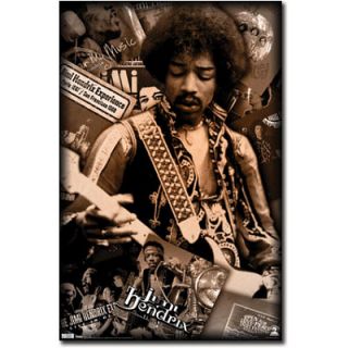 Jimi Hendrix Albums Poster Experience Woodstock Purple