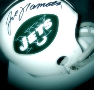 Joe Namath NY Jets Autographed Mini Helmet Signed Auth